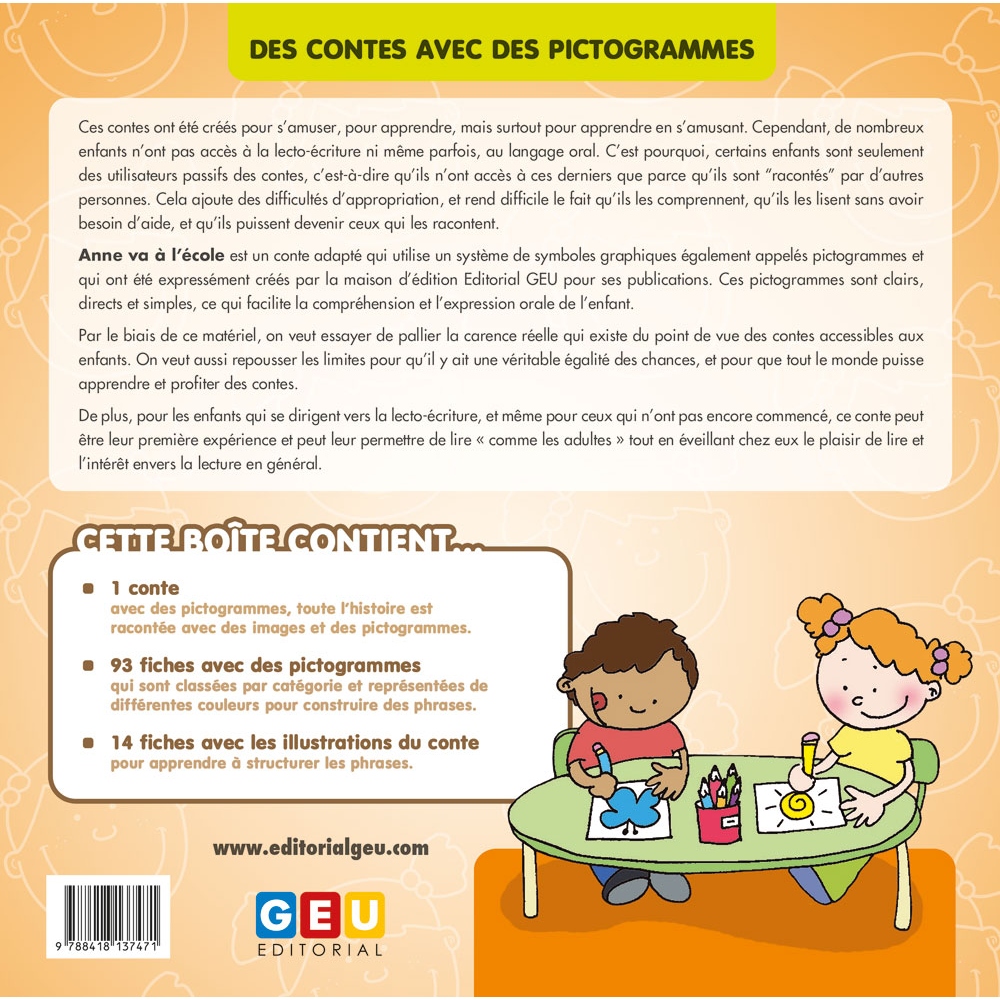 Jeux éducatif 'Anne va à l’école’ :...