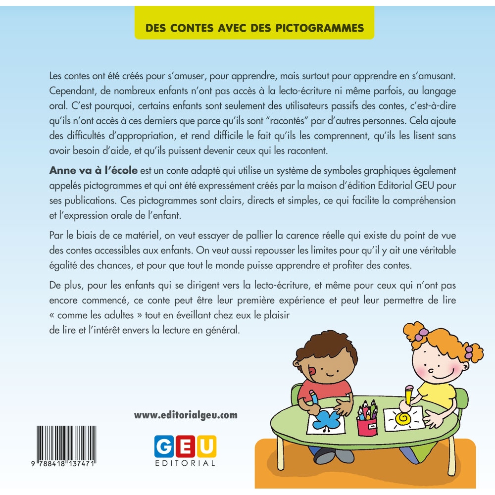 Jeux éducatif 'Anne va à l’école’ :...