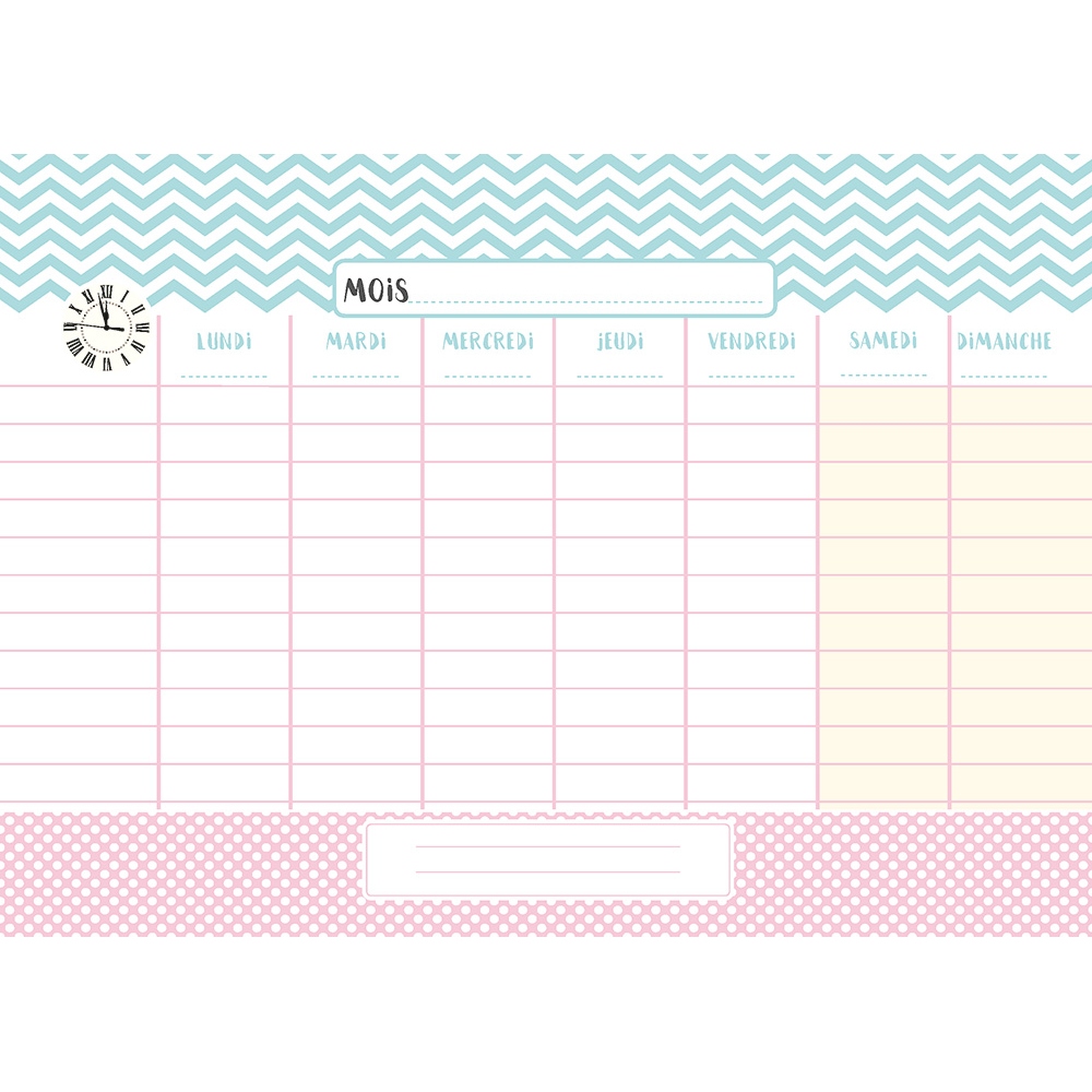 Planificateur hebdomadaire GEU