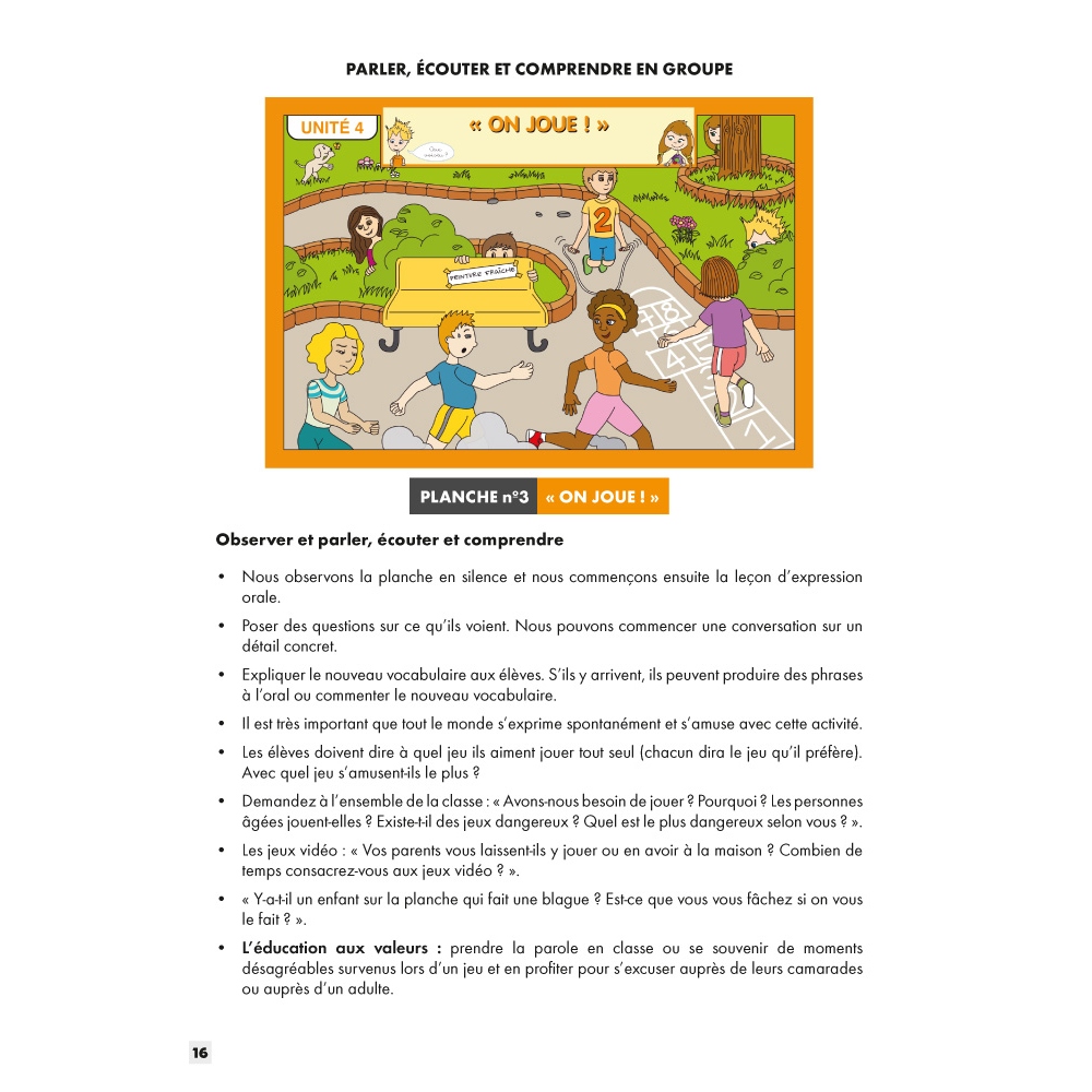 Planches pour l'expression orale