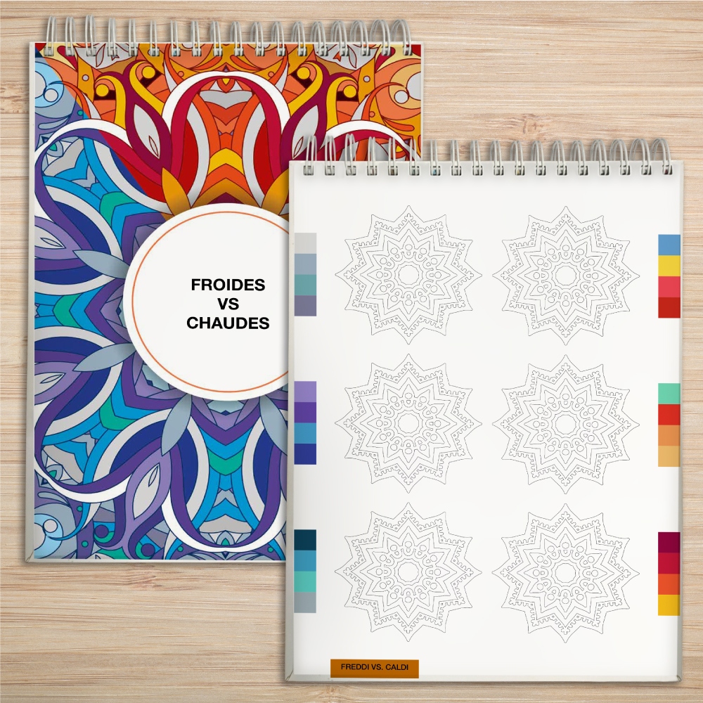 Kit Mandalas : cahier et 24 marqueurs...