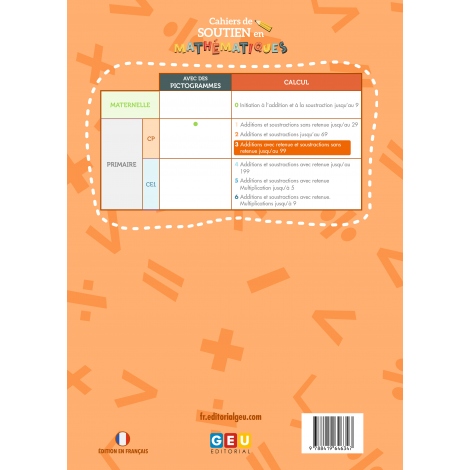 Cahiers de soutien mathématiques Calcul 3