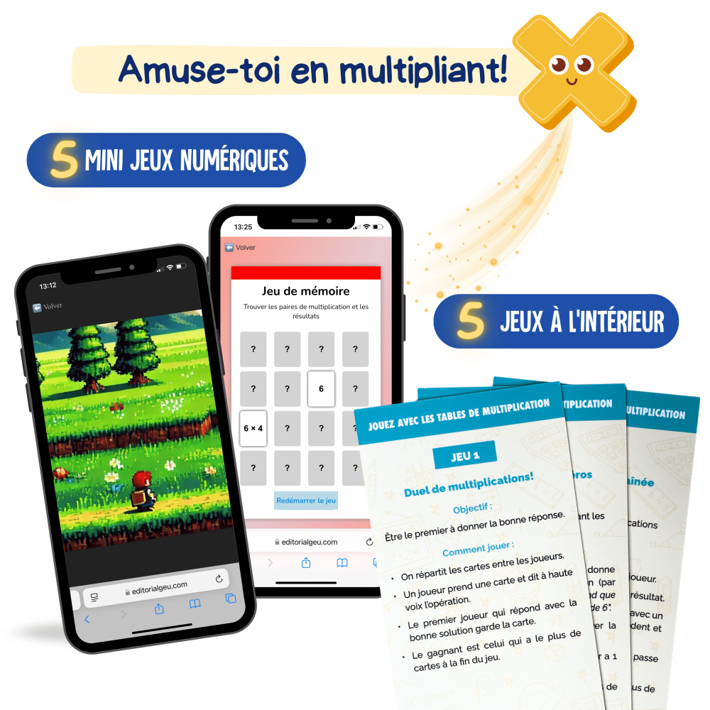 Jeux tables de multiplication